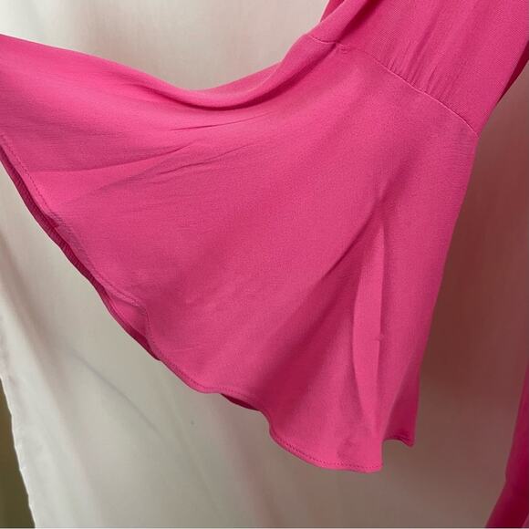 Anthropologie HD in Paris Pink Whimsical Feminine Fairy Dress NWOT Size 14 - Picture 5 of 13